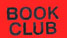 BOOK CLUB label roll(s). FRBk fl red & blk