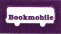 Bookmobile Label Roll(s)Purple& white 1/2