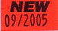 New label roll(s) (n17) fl red/blk with 