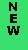 **OVERSTOCK** New Fl green & black slender vertical label roll(s) (n8v) .39x.69