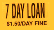 7 DAY LOAN $1.50/DAY FINE label roll(s) .75